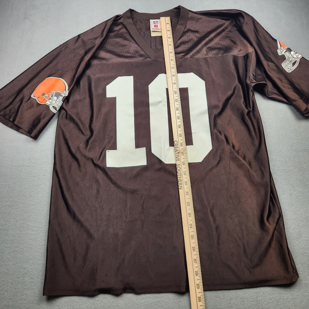 NFL Players Cleveland Browns Brady Quinn 10 Jersey‎ Mens Large Brown Football - Picture 4 of 16
